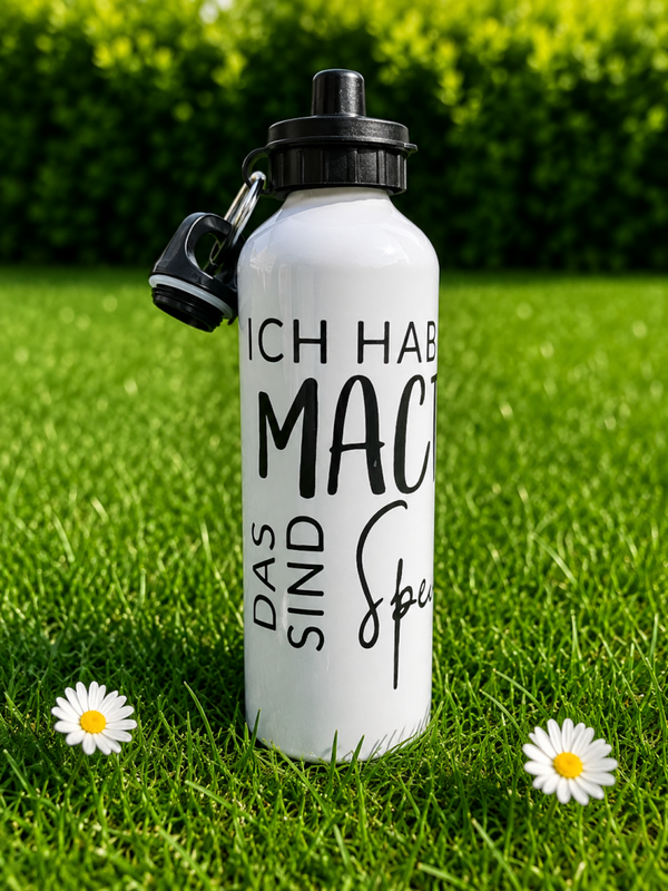 Trinkflasche Text Specialeffekt