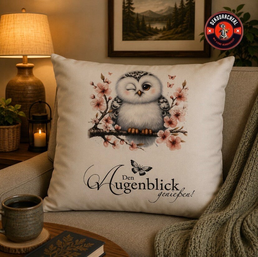 Dekokissen Vogel