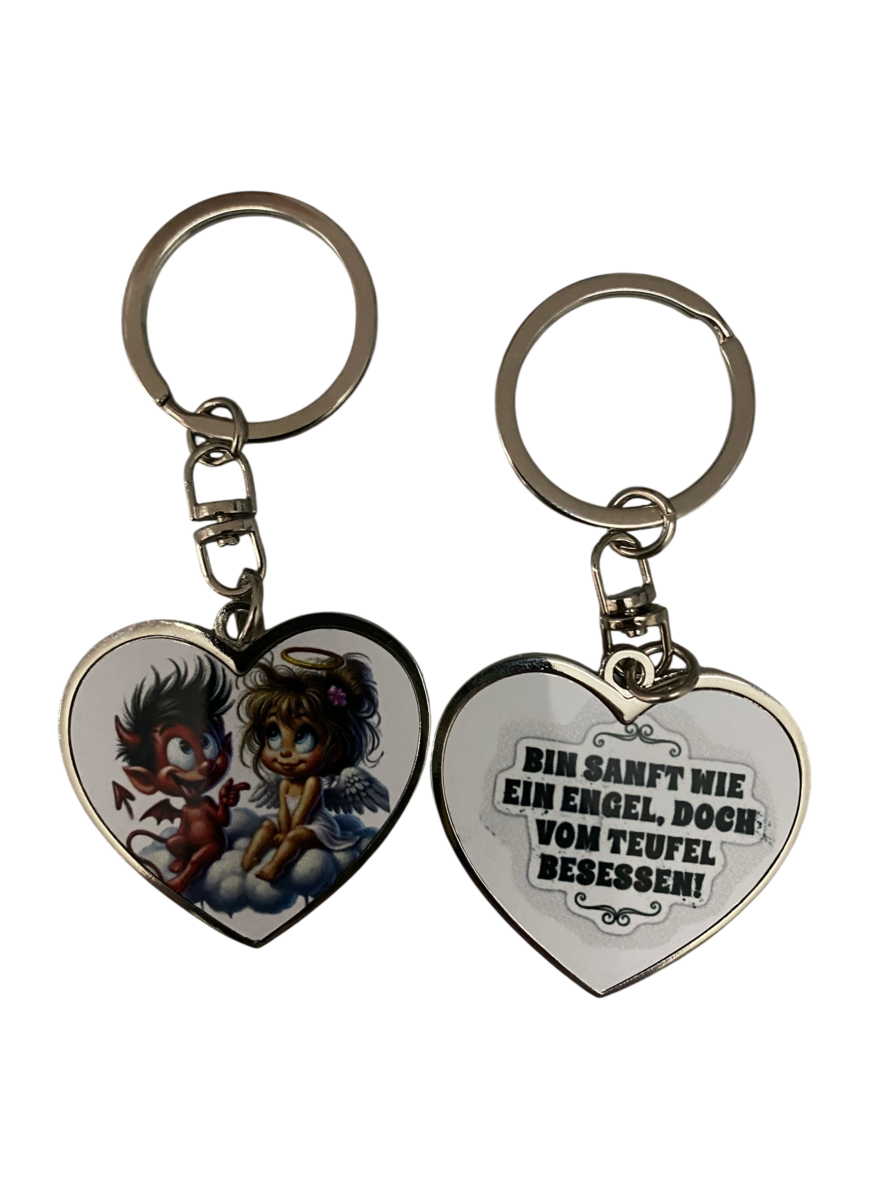 Schlüsselanhänger Engel und Teufel