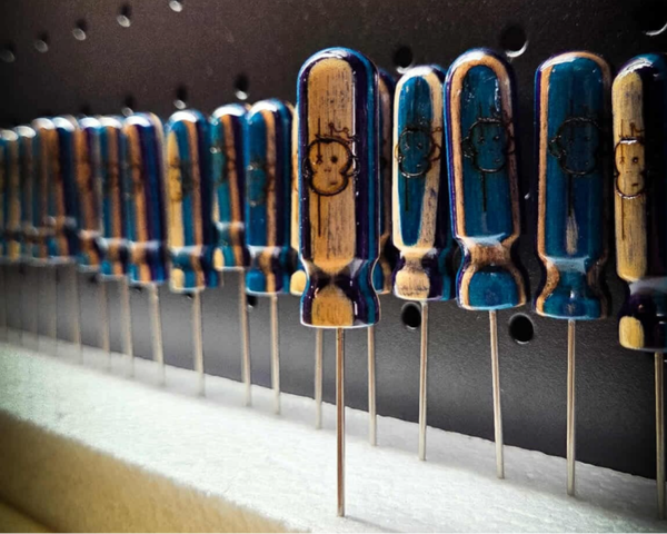 MC x KF Leads Collab needle I Handmade Finnish Colour Wood (ltd. to 50 pcs only)