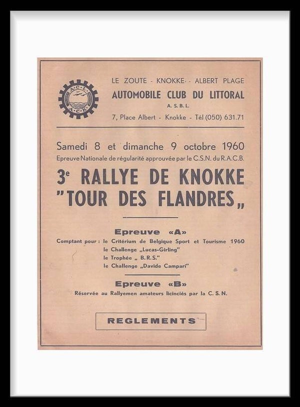 Rally De Knokke - 1960
