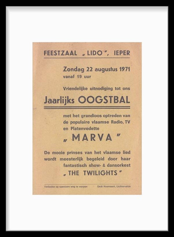 Feestzaal Lido 1971 / Ieper
