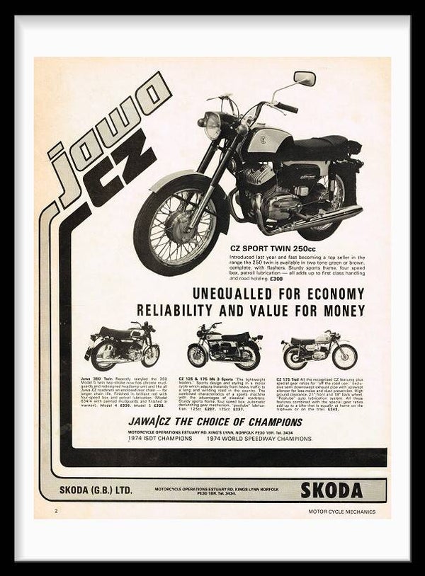 Motocycle Jawa CZ