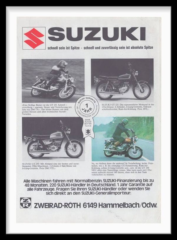 Motocycle Suzuki GT 125 / GT 250