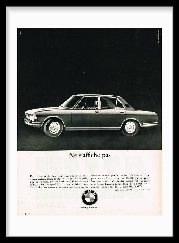 Vintage Print BMW