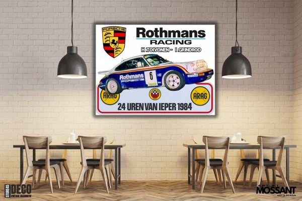 Dibond Paneel Toivonen - 24 Uren van Ieper 1984