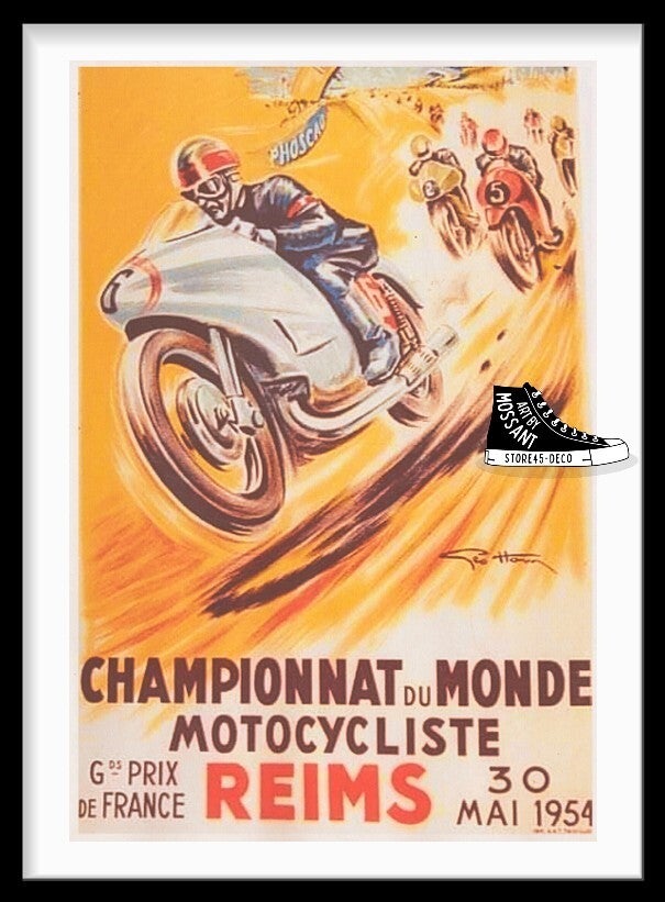 Motocycle Racing Reims - 1954