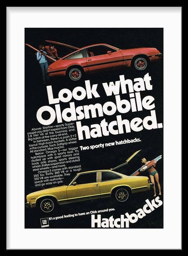 Vintage Print GM Oldsmobile - Hatchbacks
