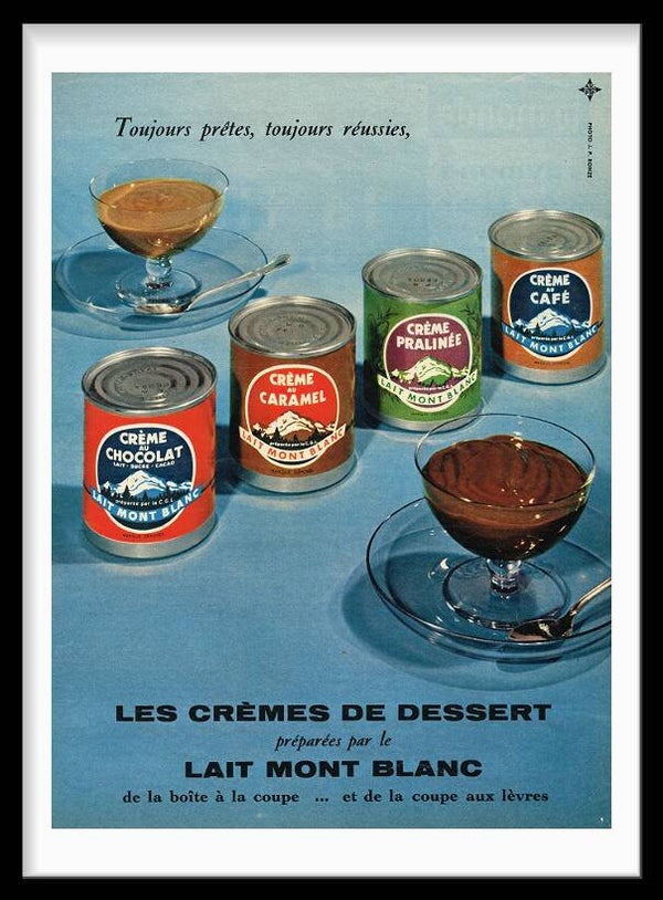 Dessert Lait Mont Blanc