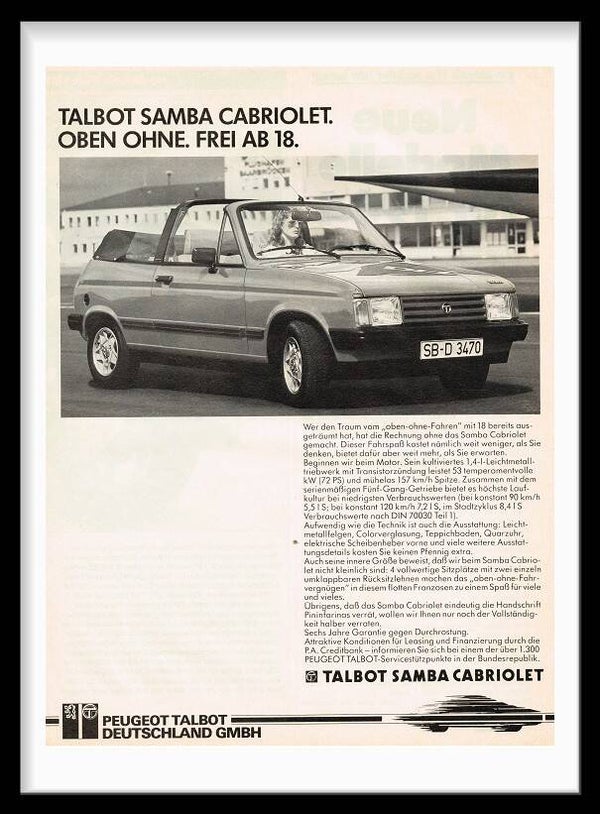 Talbot Samba Cabriolet