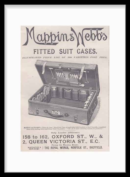 Suitcase Mappin & Webb's - 1889