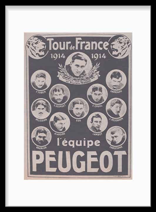 Tour de France 1914 / Equipe Peugeot