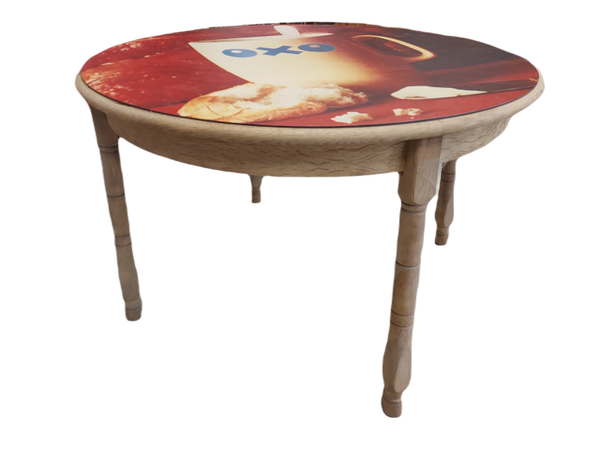 SOLD ! Ronde Keukentafel Restyle OxO