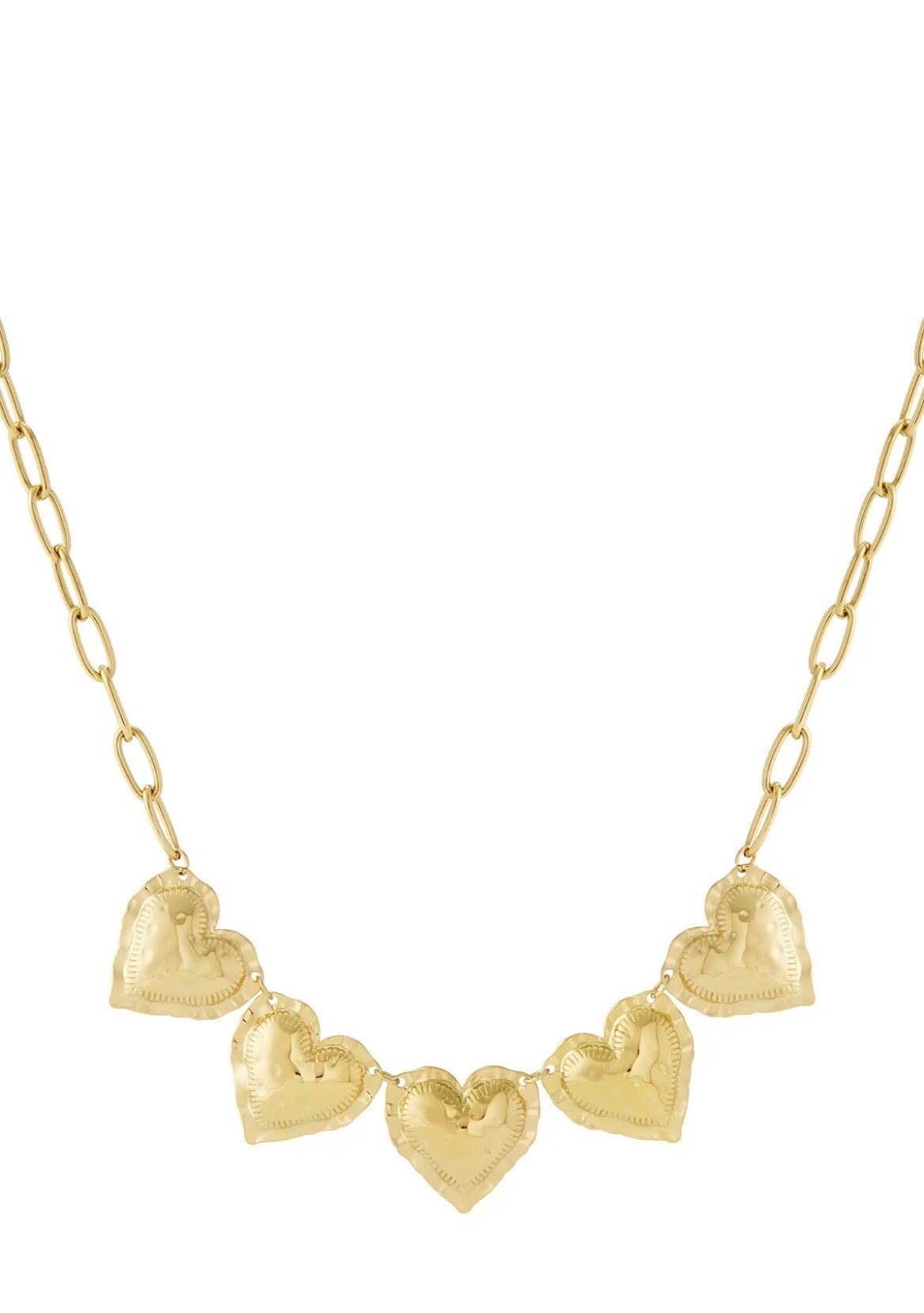 Five heart chain chunky