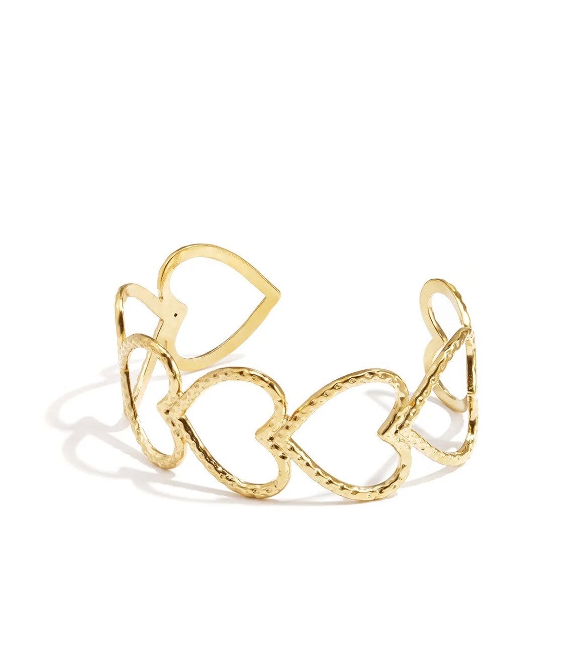 Open heart bangle