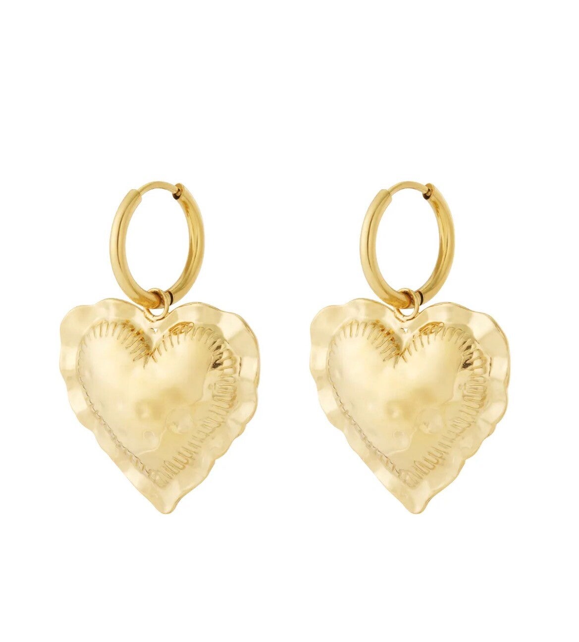 Big heart earrings