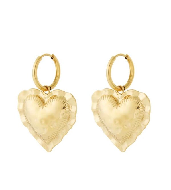 Big heart earrings