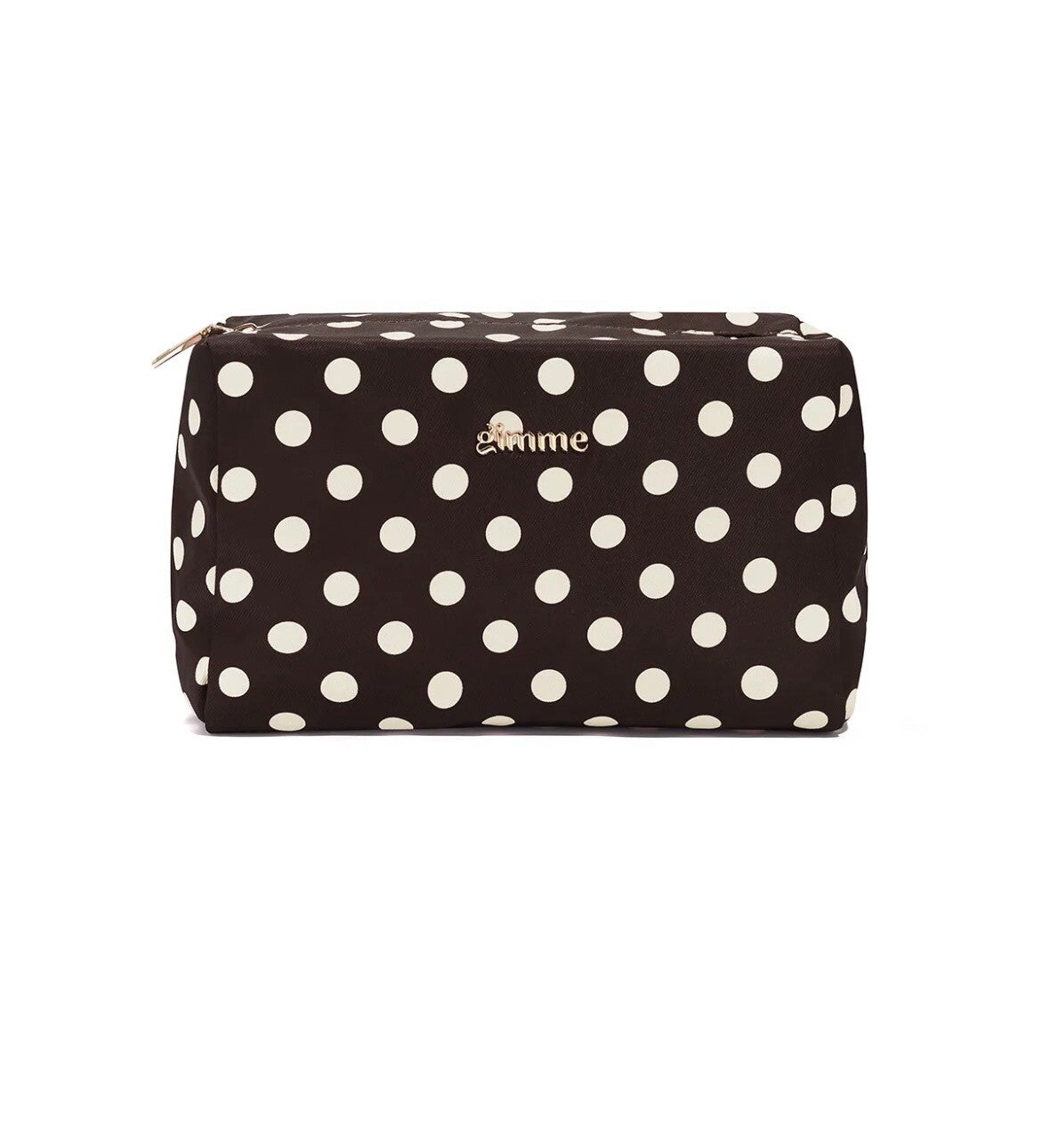 Toilettas polkadot bruin beige
