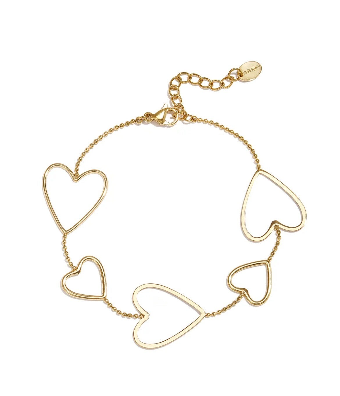 Open heart bracelet