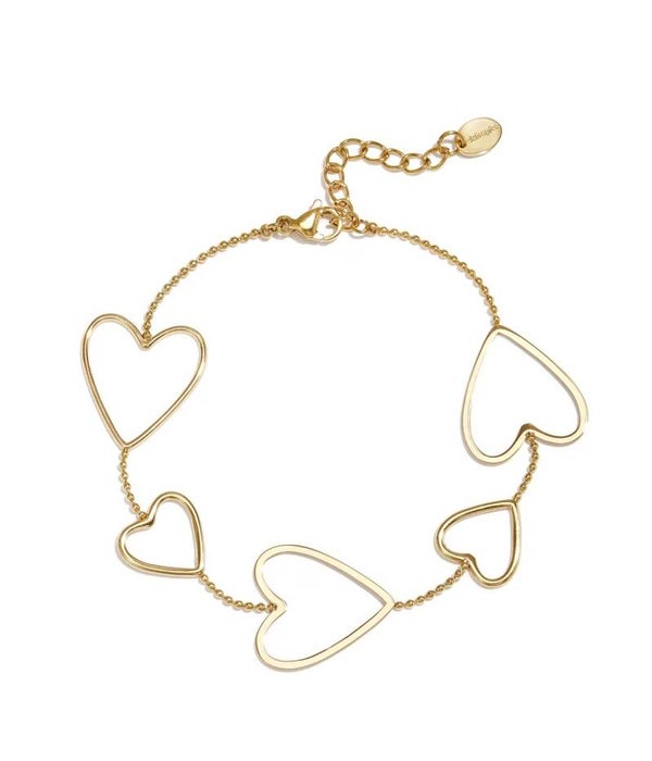 Open heart bracelet