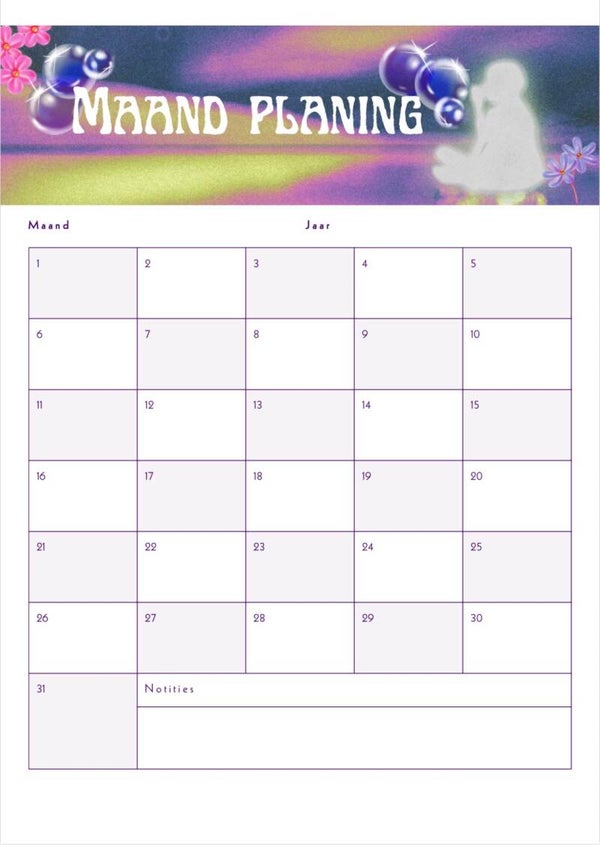 Maand planner