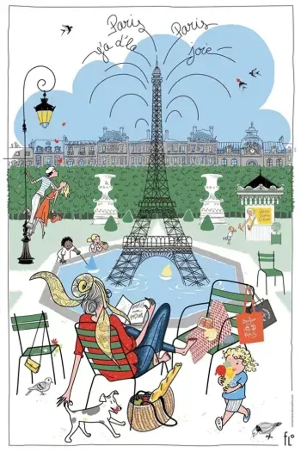 Torchons les jardins du Luxembourg