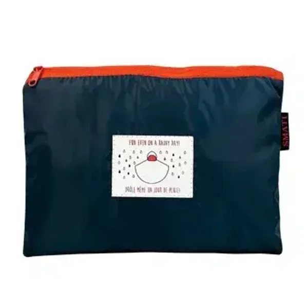 Poncho de pluie unisexe marine