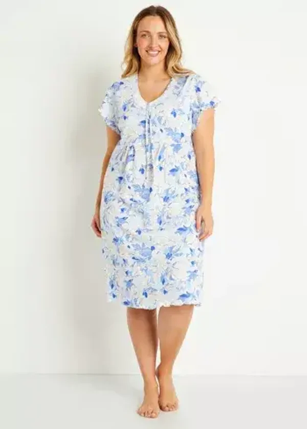 Chemise de nuit coton dentelle