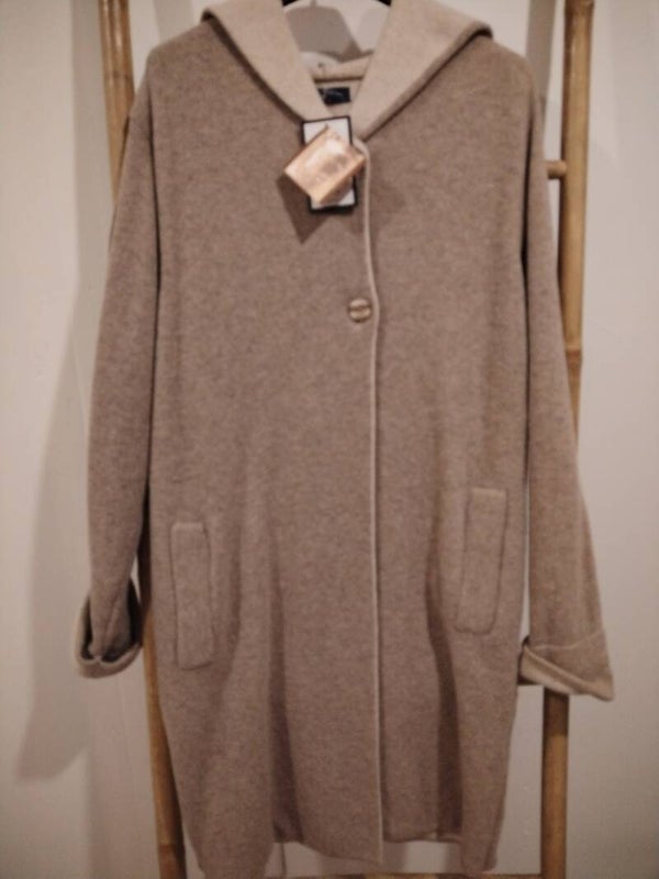 Gilet long à capuche