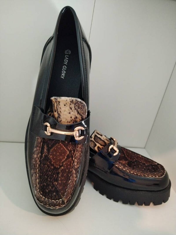 Mocassins à grosses semelles