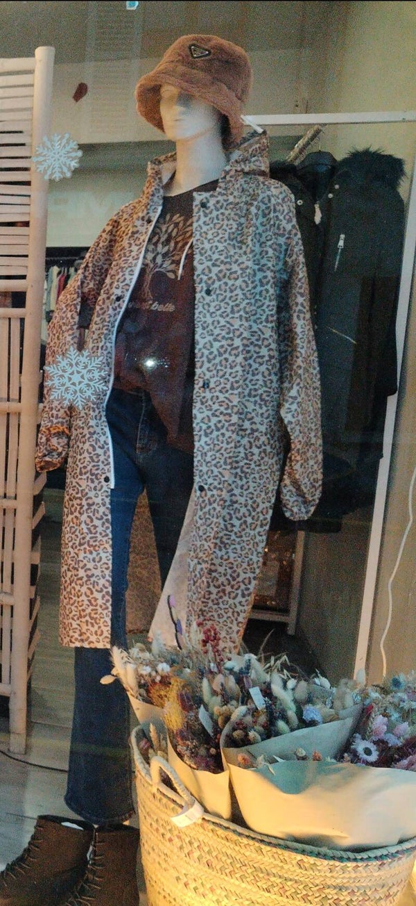 Veste de pluie léopard