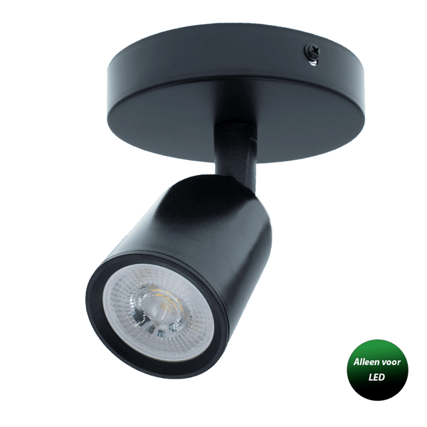 PLAFONDARMATUUR LOCASTE VOOR 1X GU10 ZWART
