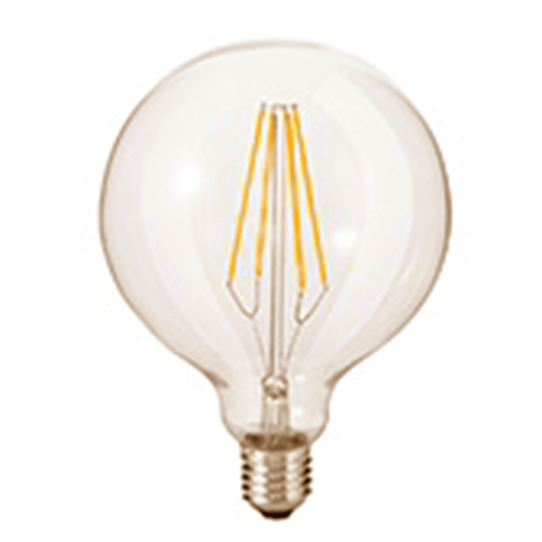 LED FILAMENT E27 GLOBE L DIMBAAR AMBER 6W