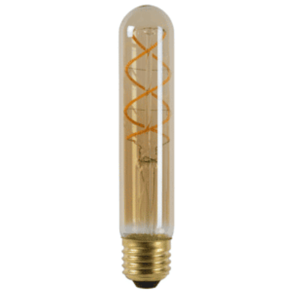 LED FILAMENT E27 TUBULAR S DIMBAAR AMBER 4W