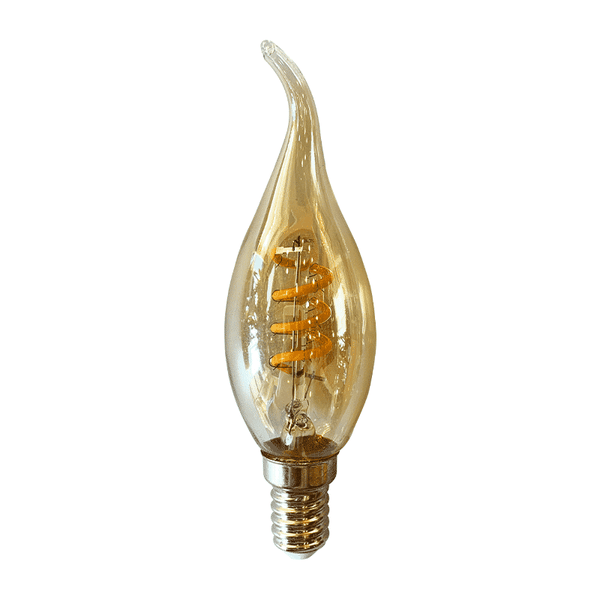 LED FILAMENT E14 KAARS TIP DIMBAAR AMBER 1.6W
