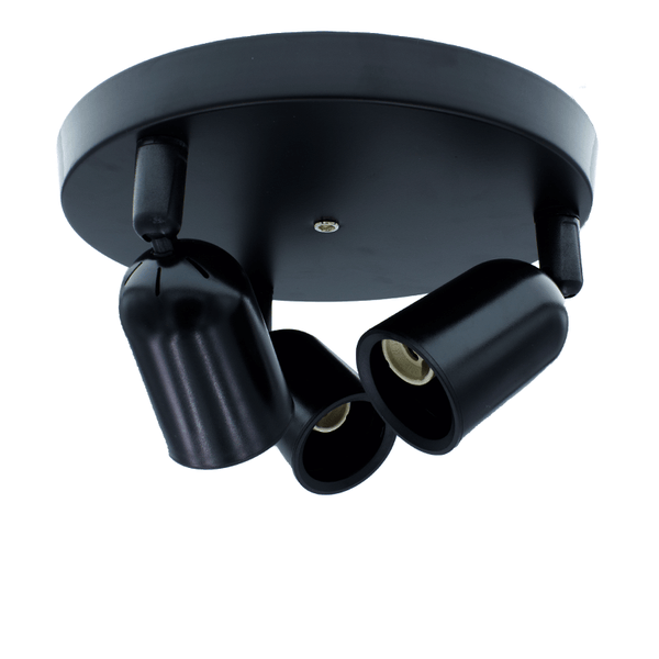 PLAFONDARMATUUR LOCASTE VOOR 3X GU10 ZWART