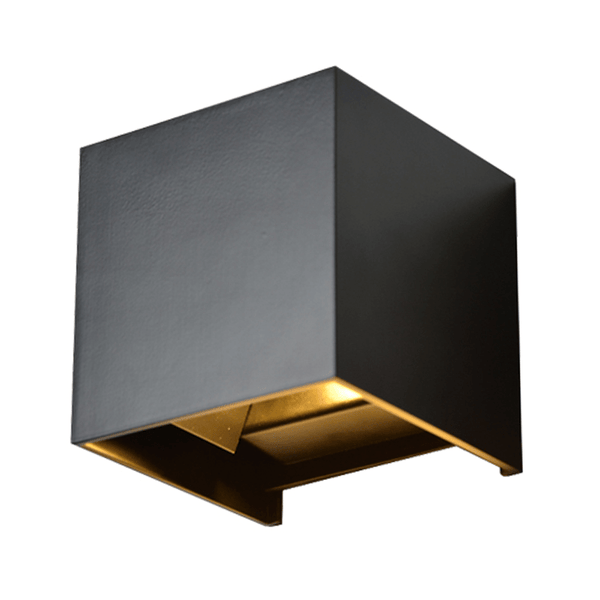 LED CUBE | THEBE | 2X3W | PVC | DIM | ZWART