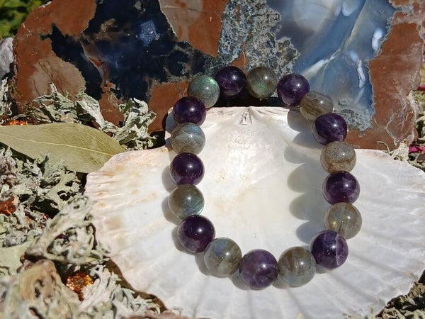 Amethyst Labradorite Bracelet