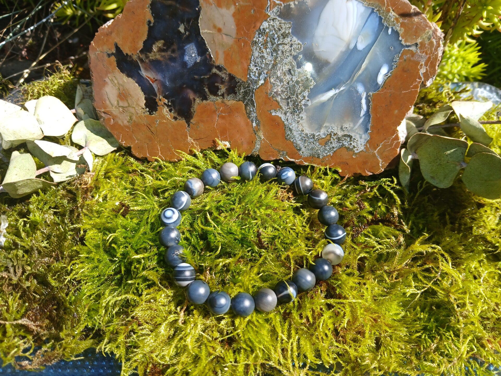 Black Agate Evil Eye Protection Bracelet