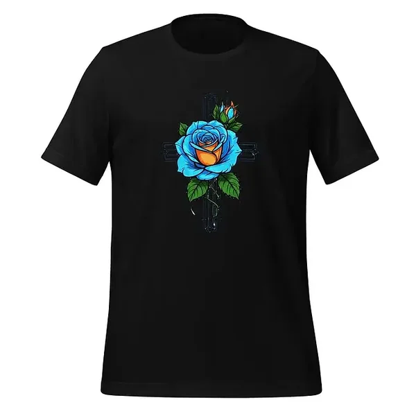 Blue Rose Tshirt Unisex