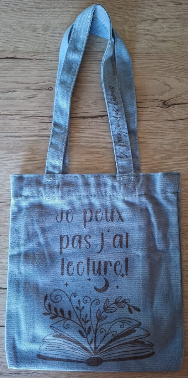 Tote Bag "Je peux pas j'ai lecture"