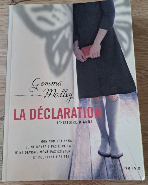 Gemma Malley - La déclaration