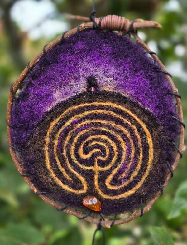 Avalon Spirit Kracht Schilderij Wol - Labyrint