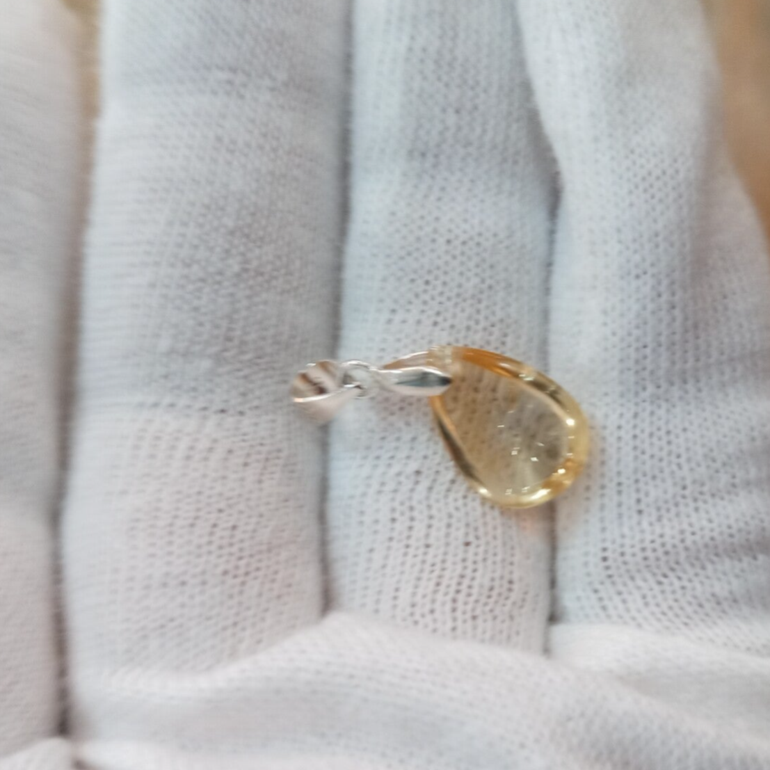 Pendentif Citrine & Argent