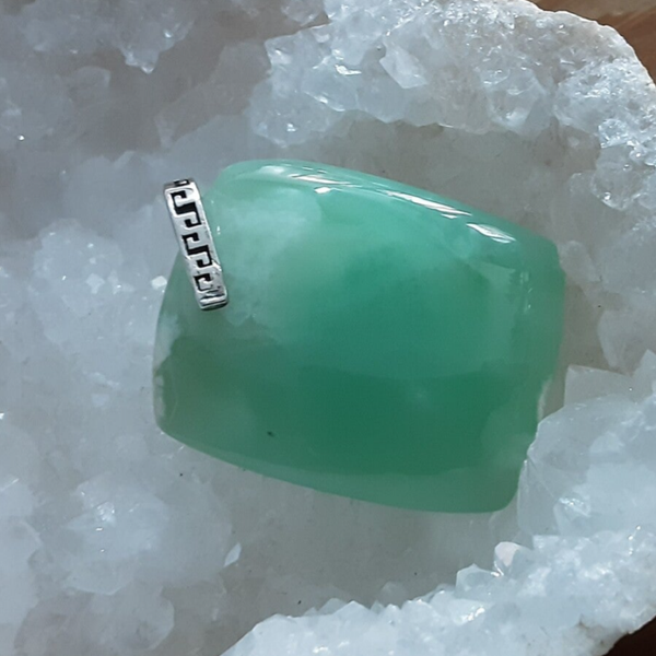 Pendentif Chrysoprase & Argent