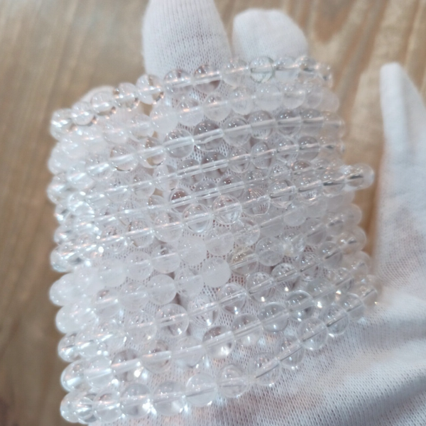 Bracelet Cristal de Roche ou Quartz incolore
