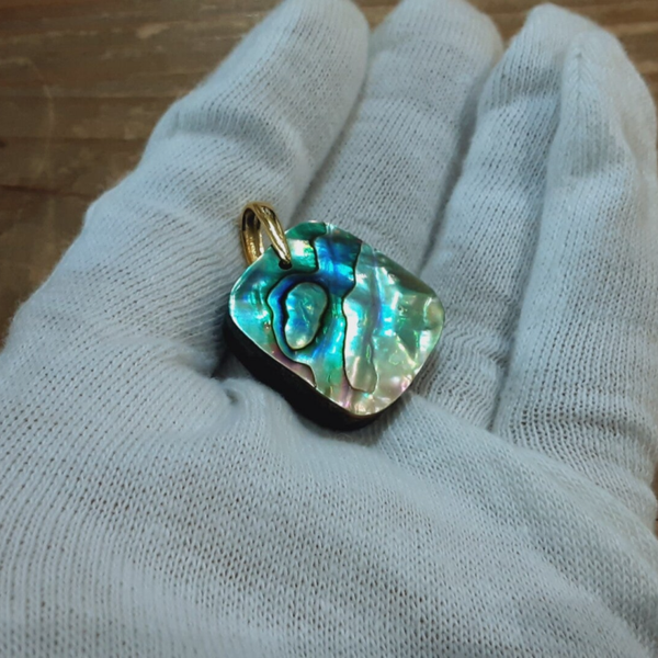 Pendentif Nacre Abalone & Vermeil
