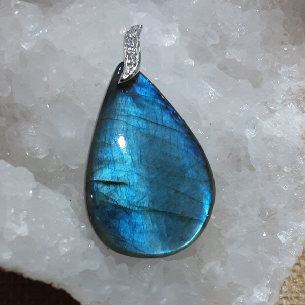 Pendentif Labradorite & Argent