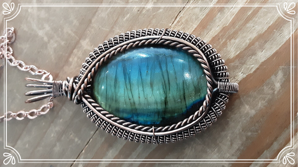 Collier Labradorite & Cuivre
