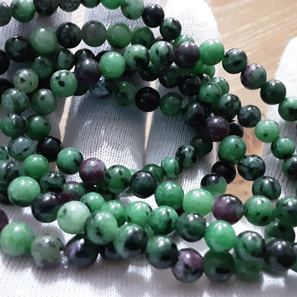 Bracelet Zoïsite & Rubis